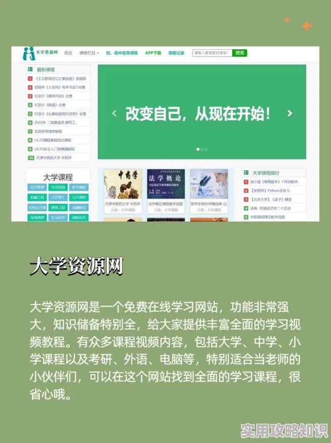 夏同学网学习资源丰富但网站设计略显过时