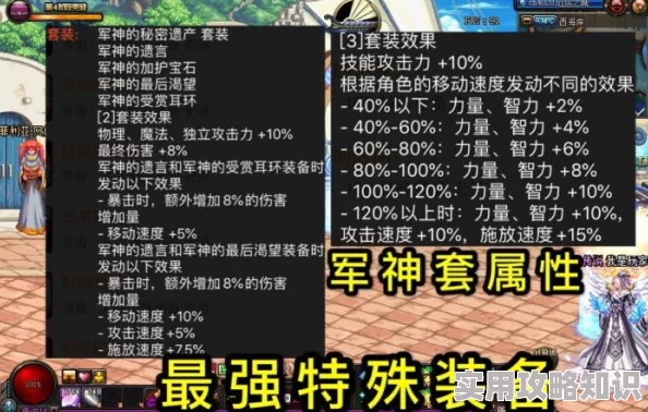 DNF军神套装爆料：最佳选择部位揭秘，玩家必看攻略！